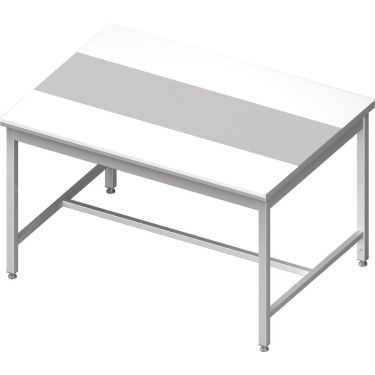  Edelstahl Zentralarbeitstisch mit mittiger Strebe mit zweiseitiger PE-Schneideplatte  kaufen