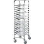  Tablettwagen aus Edelstahl passend f&uuml;r 16 x Tablett  kaufen