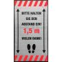  Hinweismatte / Schmutzfangmatte "Bitte halten Sie den Abstand ein!"  kaufen