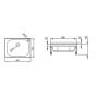  Handwaschbecken 400x350x150mm inkl. Lochbohrung  kaufen