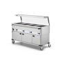  Bain-Marie Wagen 4x GN1/1 & Hustenschutz + Halogen-Oberhitze  kaufen