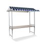 Marktstand / Verkaufsstand professional Blau/Wei&szlig;  artikelnr: g44383