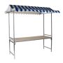 Marktstand / Verkaufsstand professional Blau/Wei&szlig;  artikelnr: g44383