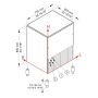 Eisw&uuml;rfelbereiter CB 640 Air HC B-QUBE - 72 kg/24h + 40 kg Speicher  artikelnr: g59611