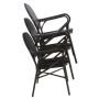  Bistrostuhl Tango Textil &ndash; Wenge-Schwarz Mesh  kaufen