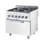  Gasherd Basic mit 4 Brennern (4x3,5) und Elektro-Umluft-Backofen GN 2/1  kaufen
