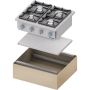  Gasherd Base 700 - 4 Brenner (Propangas/Erdgas) - Selbstmontage  kaufen