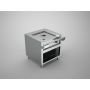 Gas Teppanyaki Grill - 1 Brenner (9,2 kW) - Grillfl&auml;che: 510 x 520 mm  artikelnr: g51578