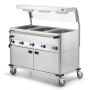  Bain-Marie Wagen 2x GN1/1 mit Hustenschutz &  Halogen-Oberhitze  kaufen