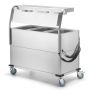  Bain-Marie Wagen 2x GN1/1 mit Hustenschutz &  Halogen-Oberhitze  kaufen