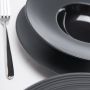 Stalgast "Gourmet" Kontrast Teller tief mit breiter Fahne  artikelnr: g33985
