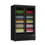 Getr&auml;nkek&uuml;hlschrank Unnicool schwarz - 2 T&uuml;ren - 1081 Liter  artikelnr: g75745
