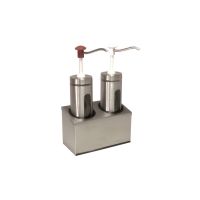 Zylindrischer Soßenspender mit Sichtfenste für Soßen 2x 2 Liter kaufen