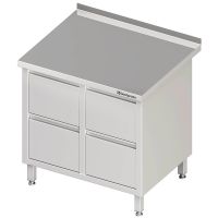 Edelstahl Schubladenschrank mit 2x2 Schubladen kaufen