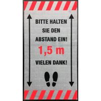 Hinweismatte / Schmutzfangmatte "Bitte halten Sie den Abstand ein!" kaufen