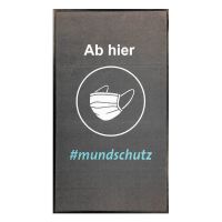  Hinweismatte / Schmutzfangmatte "ab hier Mundschutz"  kaufen