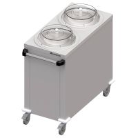 Doppel-Tellerspender fahrbar für Speisenausgabesysteme kaufen
