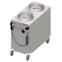  Beheizbarer Doppel-Tellerspender fahrbar f&uuml;r Speisenausgabesysteme  kaufen