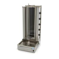  Elektro Döner Kebab / Gyros / Shawarma Grill - 5 Brenner - 100 kg - Motor unten  kaufen