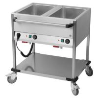  Bain-Marie Wagen 2 Becken für 1/1 GN lang  kaufen