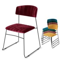 Stapelstuhl Mundo Velours gepolstert  kaufen