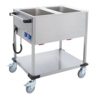 Bain-Marie Wagen BW2K Speisenausgabewagen 2x GN1/1 Griff stirnseitig kaufen