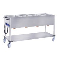  Bain-Marie Wagen BW4K Speisenausgabewagen 4x GN1/1 Griff stirnseitig  kaufen