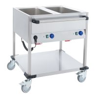  Bain-Marie Wagen BW2L Speisenausgabewagen 2x GN1/1 Griff längsseitig  kaufen