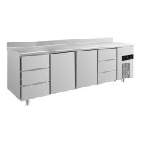  Kühltisch GaPo KT4DTTDA  mit 2x Türen & 2x 3 Schubladen + AK  kaufen