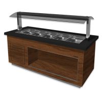  Salatbar Premium Line SB-K170 braun/schwarz f&uuml;r 4 x 1/1 GN  kaufen
