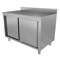 Arbeitsschrank aus Edelstahl Pro mit Schiebetüren kaufen