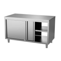  Durchreicheschrank aus Edelstahl Pro mit Schiebet&uuml;ren  kaufen