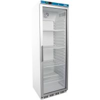 Lagerk&uuml;hlschrank mit Glast&uuml;r - wei&szlig; HK 400 GD V2  artikelnr: g52341