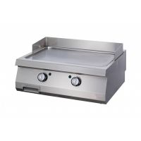 Gas Grillplatte Heavy Duty - glatt hartverchromt - 2 Heizzonen + Spritzschutz kaufen