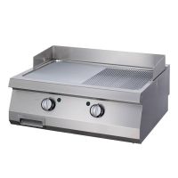 Elektro Grillplatte Heavy Duty - ½ glatt / ½ gerillt - 2 Heizzonen kaufen