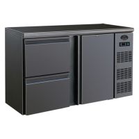  Flaschenk&uuml;hltisch BBC220 schwarz - 350L - 1 T&uuml;r + 2 Schubladen  kaufen