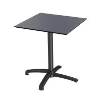  Bistrotisch / Terrassentisch X Cross Schwarz eckig 70x70 cm  kaufen