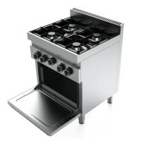  Gasherd Pro mit 4 Brennern (4x6,5kW) und Elektro-Backofen  kaufen
