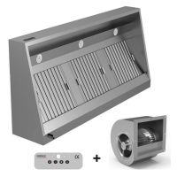  Edelstahl Wandhaube Pro Schrägform mit Motor  kaufen