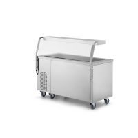 Speisenausgabewagen gekühlt - 4x GN1/1 & Hustenschutz + LED Beleuchtung kaufen