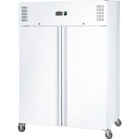  Doppeltür Kühlschrank weiß, fahrbar inkl. 6 Einlegeböden GN2/1  kaufen