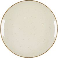  Teller flach "Hotel" cremefarben, braun gesprenkelt &Oslash; 280 mm  kaufen