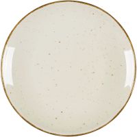 Teller flach "Hotel" cremefarben, braun gesprenkelt Ø 210 mm kaufen