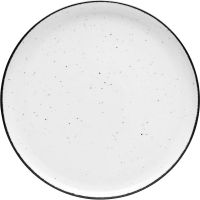 Lubiana "Ankara" Teller flach weiß, schwarz gesprenkelt Ø 200 mm  kaufen