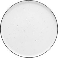  Lubiana "Ankara" Teller flach weiß, schwarz gesprenkelt Ø 260 mm  kaufen