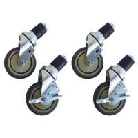 Räder 4er-Set – mit Bremsen – 4 Zoll / 10,2 cm artikelnr: g73829