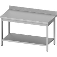 Edelstahl Arbeitstisch ECO mit Grundboden  artikelnr: g55978