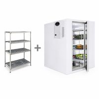Tiefk&uuml;hlzelle 120 mm - 2200 mm hoch mit Tiefk&uuml;hlaggregat & Regalsystem  artikelnr: g78042
