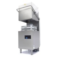 Haubensp&uuml;lmaschine - 50x50cm - mit Ablauf-, Klarsp&uuml;ler- und Reinigungsmittelpumpe - 400V  artikelnr: g67864