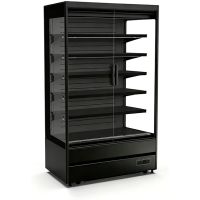 Wandk&uuml;hlregal LUCA 1.0 &ndash; Schwarz &ndash; 2 Glast&uuml;ren &ndash; 990 Liter  artikelnr: g78048